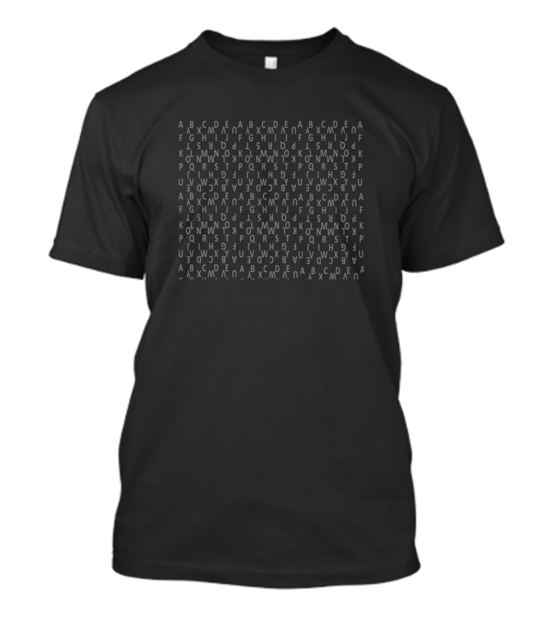 Green ABCDE Letter Grid T-Shirt