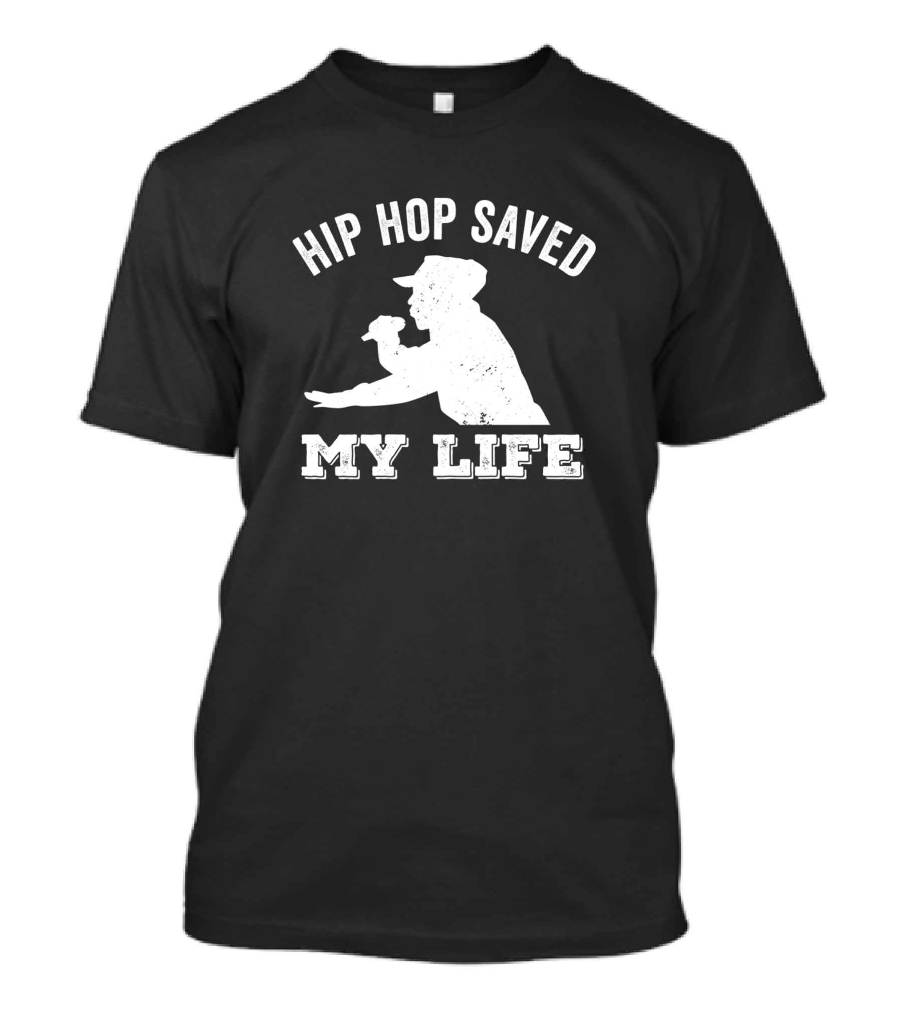 Hip Hop Saved My Life Rapper Microphone T-Shirt