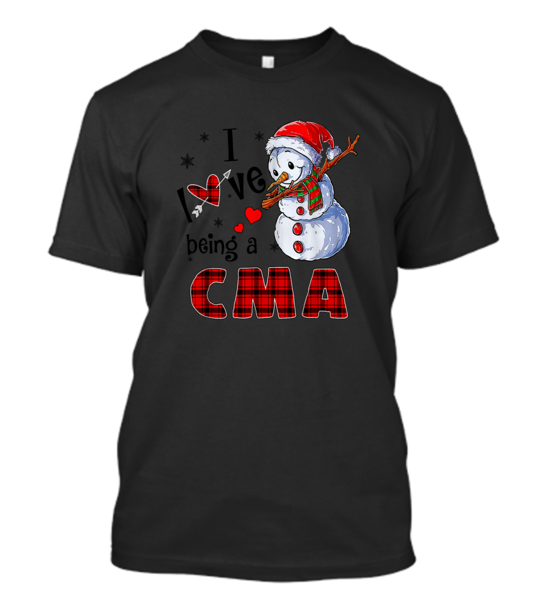 I Love Being A CMA Snowman Holiday Festive T-Shirt