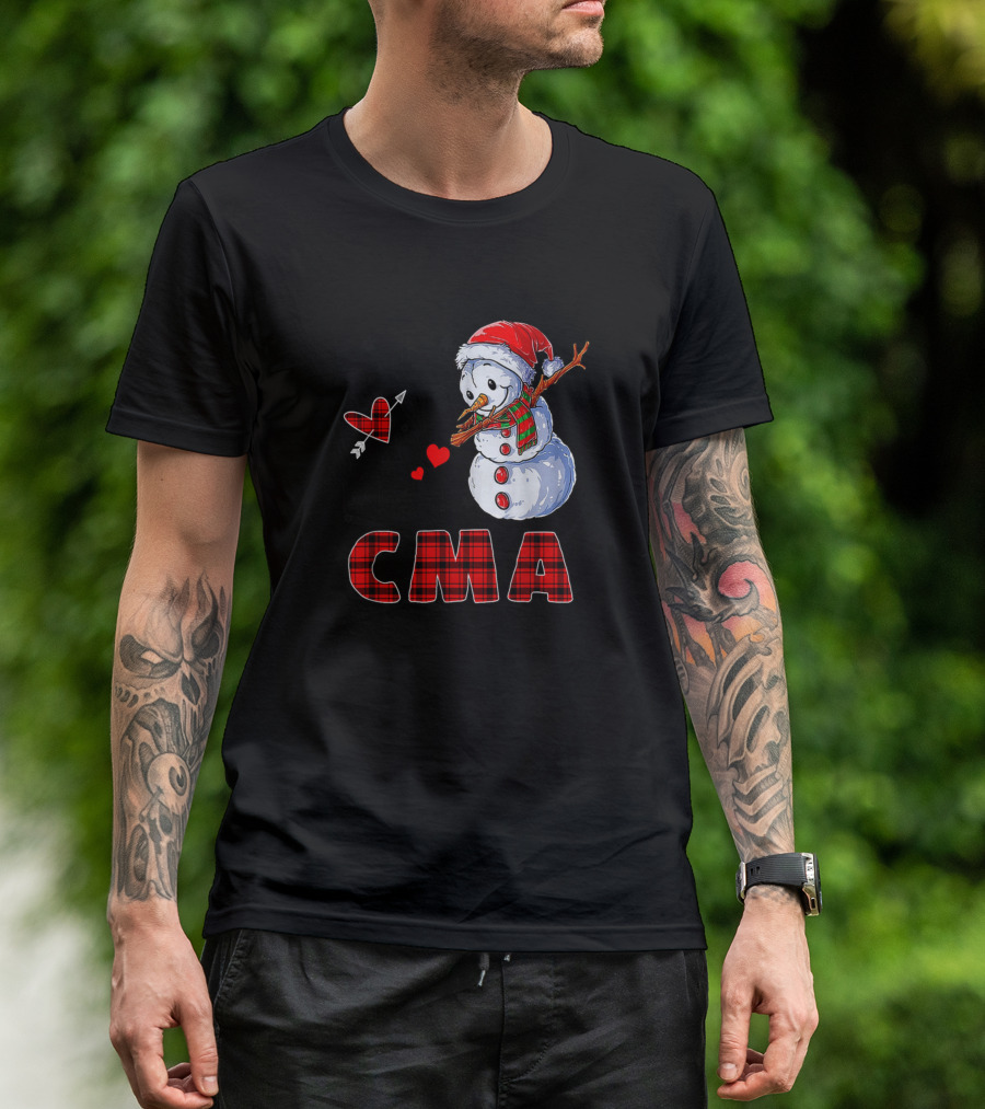 I Love Being A CMA Snowman Holiday Festive T-Shirt