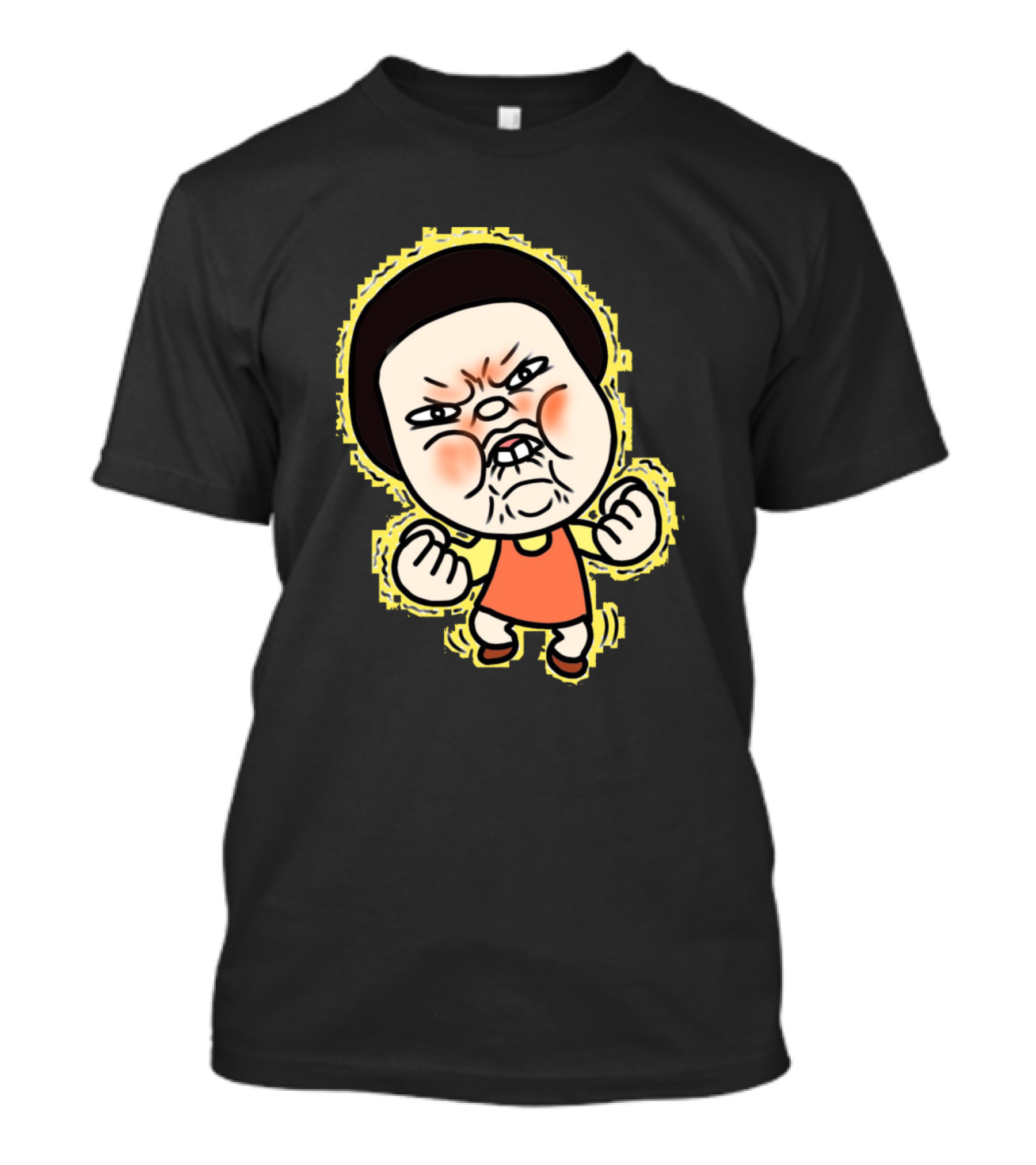 Komjie Angry Cartoon Character T-Shirt