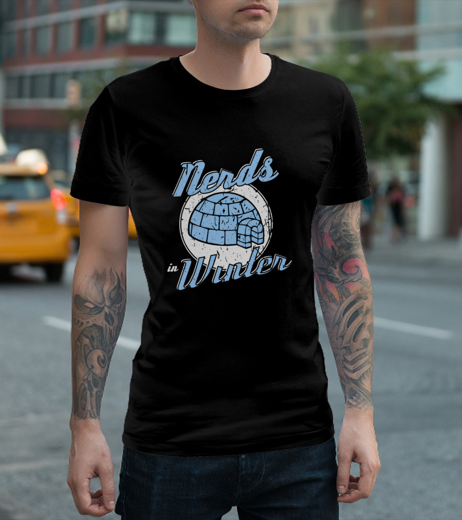Nerds In Winter Igloo Snow T-Shirt