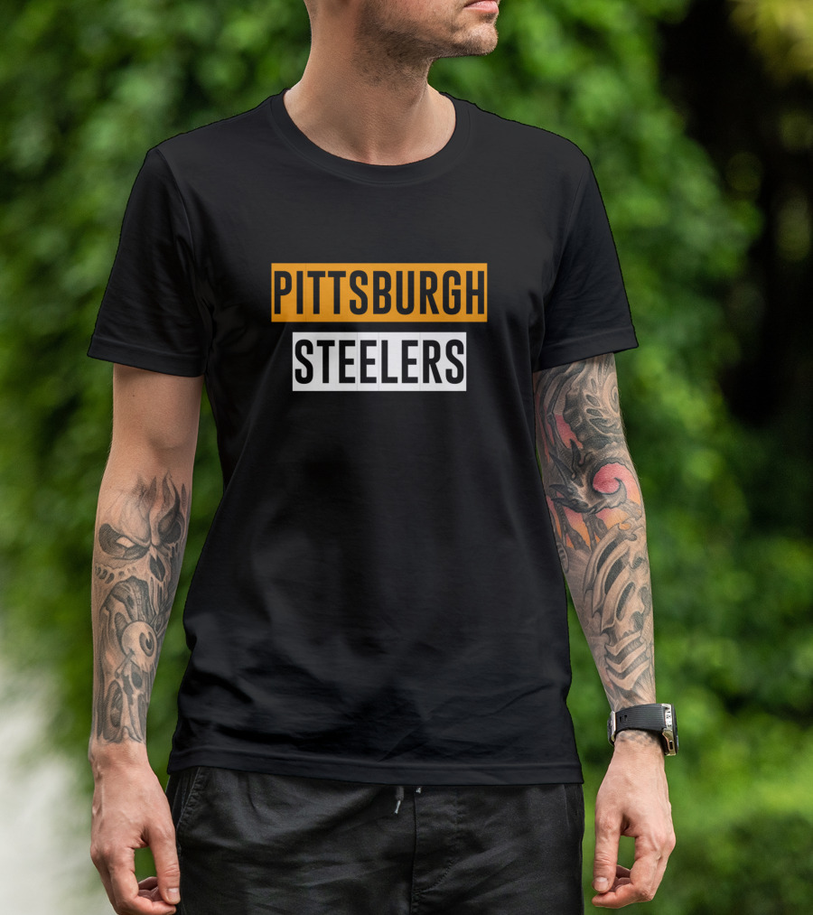 Pittsburgh Steelers Black And Gold NFL Team Gear T-Shirt