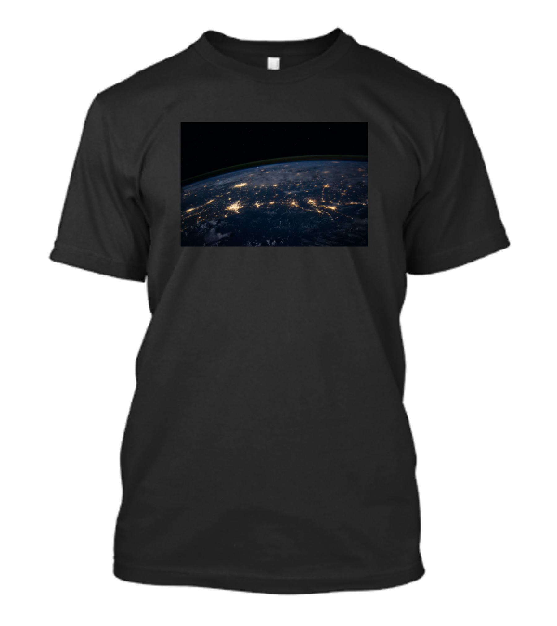 Space View Night Earth Lights T-Shirt