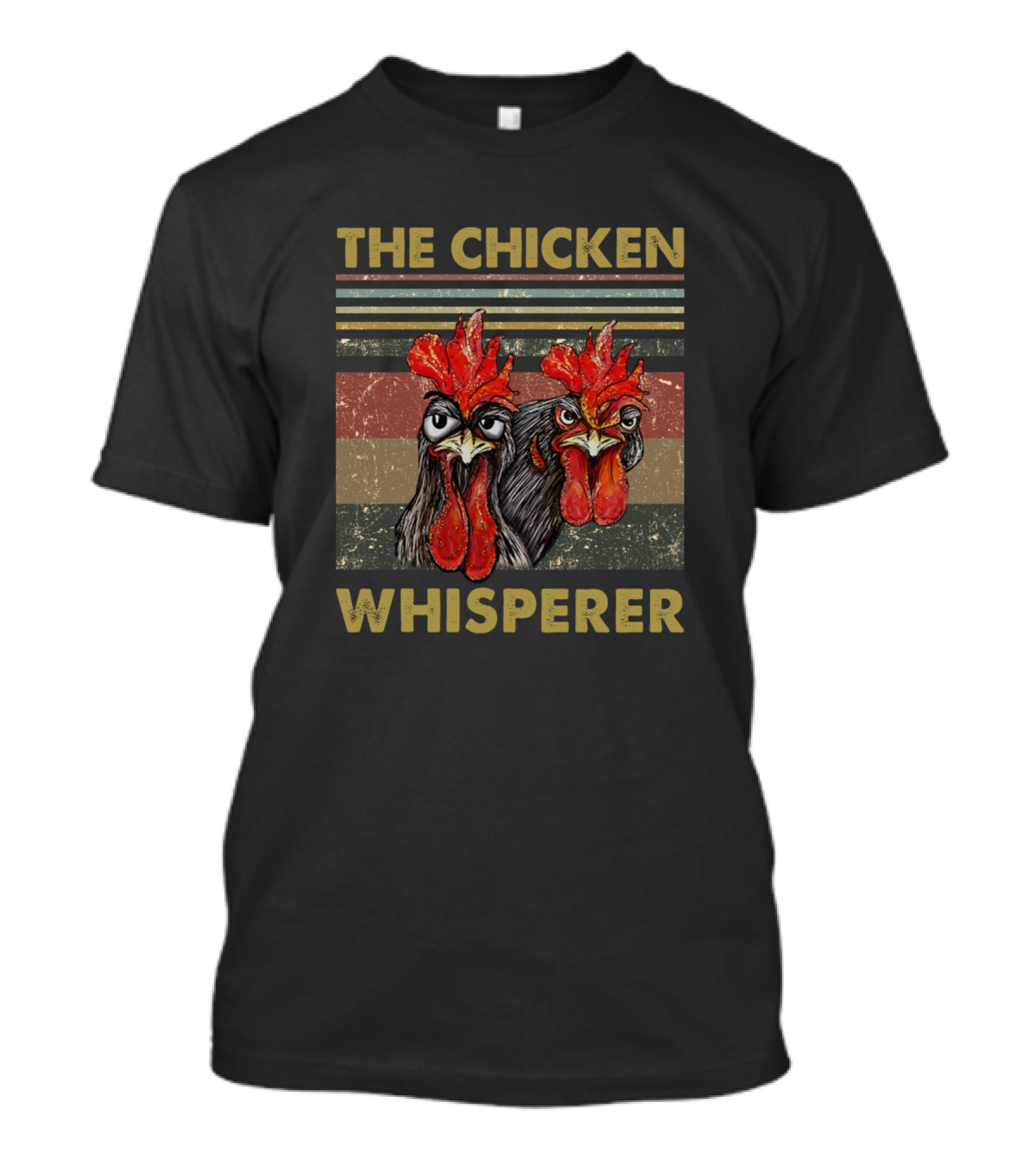 The Chicken Whisperer Vintage Style Rooster T-Shirt