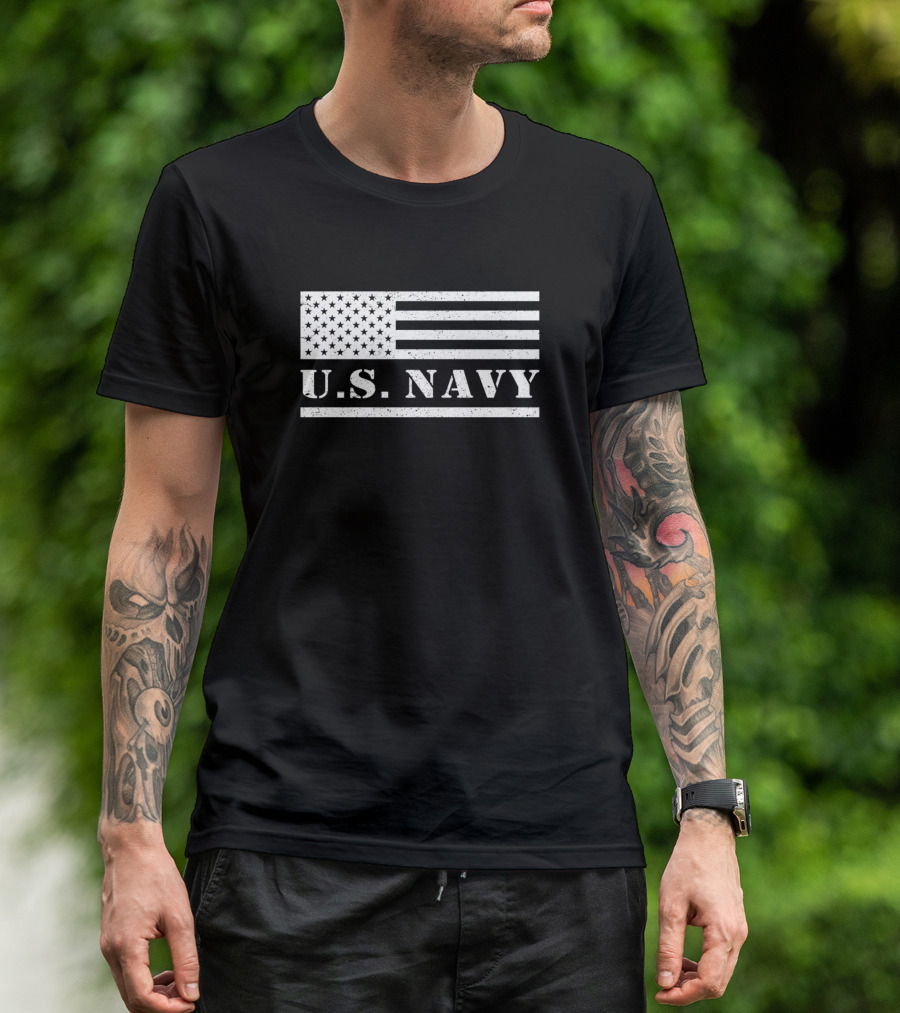 Vintage U.S. Navy American Flag Old Navy T-Shirt