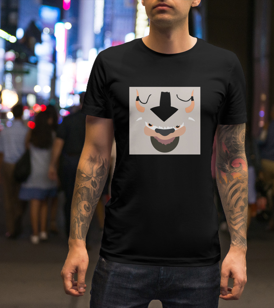 Yip Yip Avatar Airbender Appa Face T-Shirt