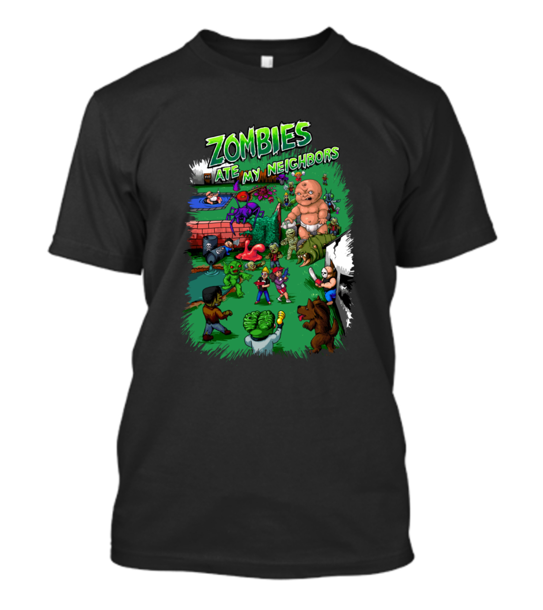 Zombies Ate My Neighbors Monsters Game T-Shirt