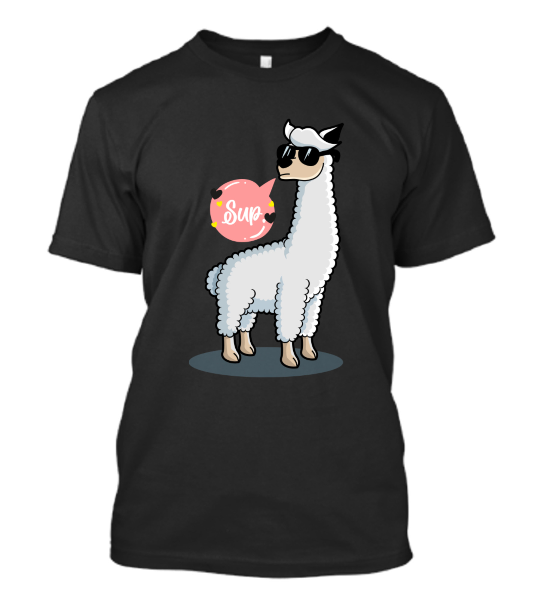 Sup No Drama Llama Animal Lover Awesome Cool Sunglasses T-Shirt