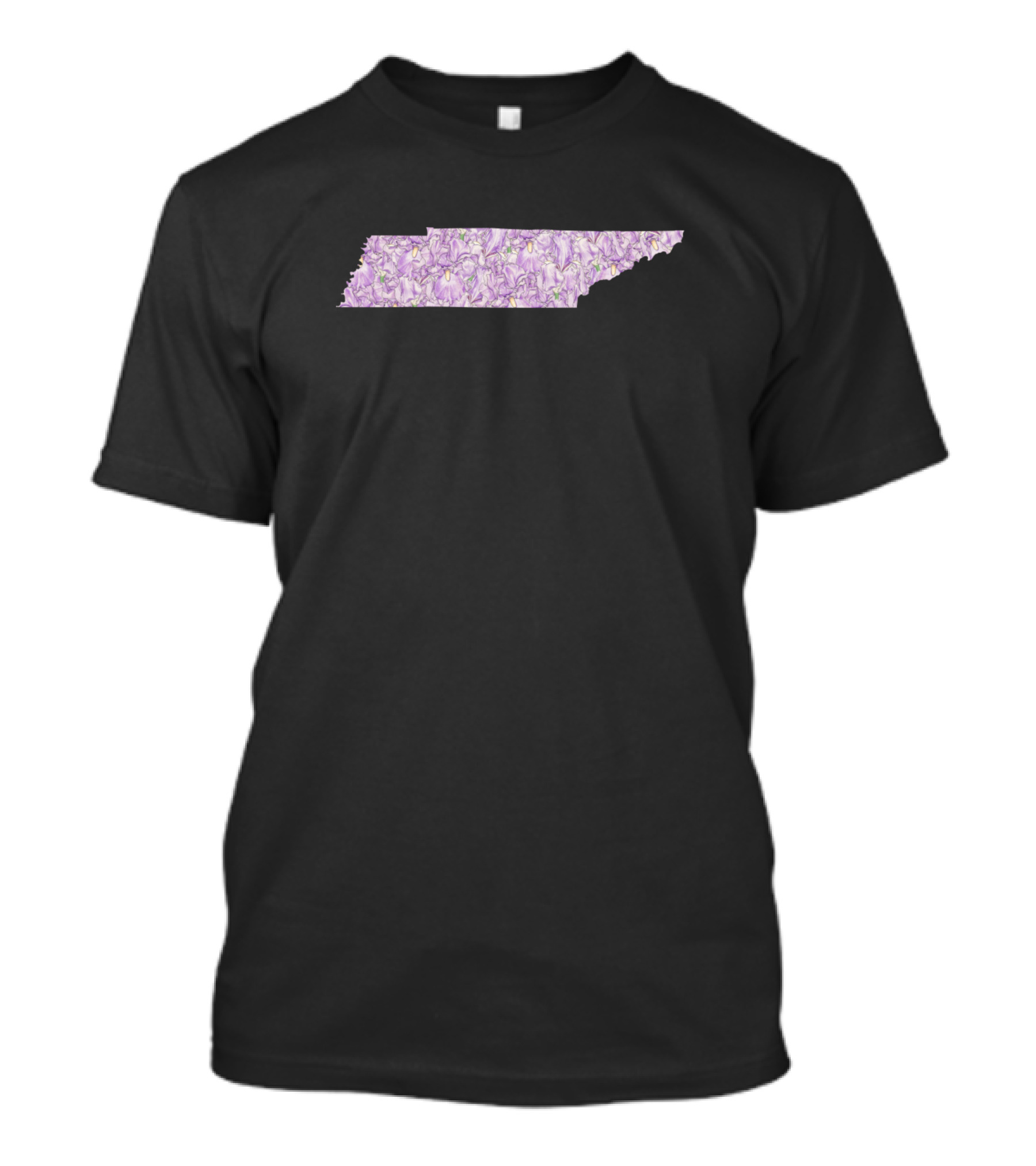 Tennessee Shape Filled With Lavender Flowers T-Shirt