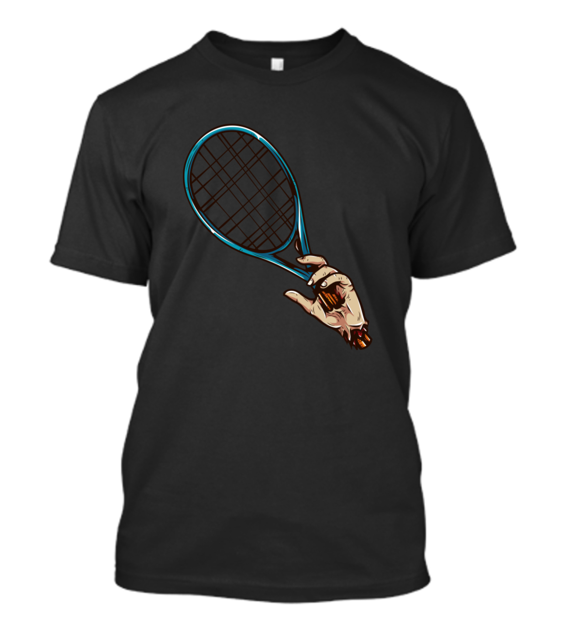 Zombie Tennis Hand With Racket T-Shirt