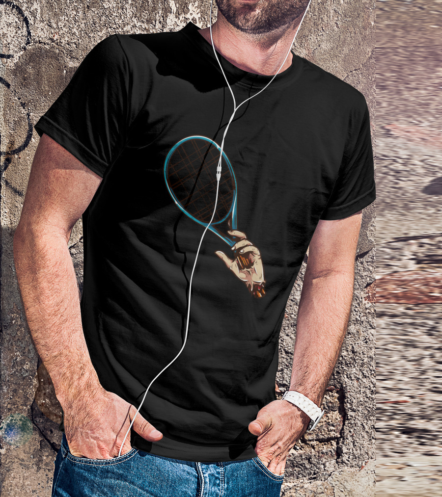 Zombie Tennis Hand With Racket T-Shirt