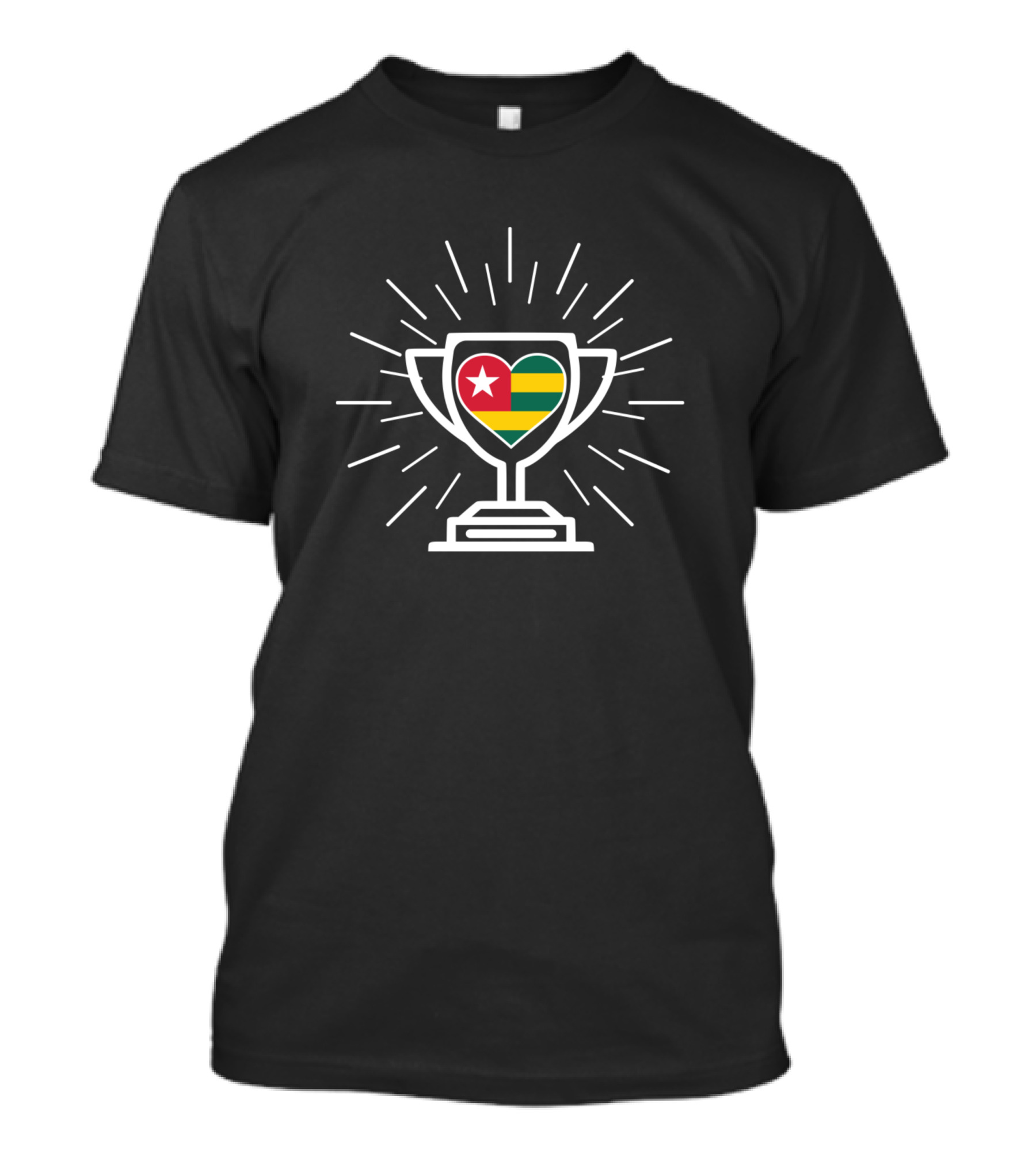 Togo Flag Heart Trophy Winner T-Shirt