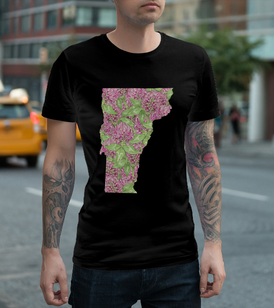 Vermont Red Clover Floral T-Shirt