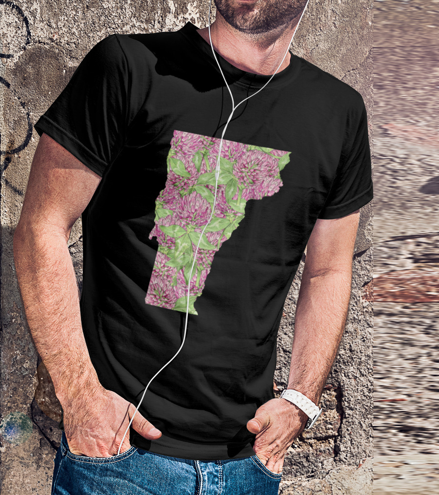 Vermont Red Clover Floral T-Shirt
