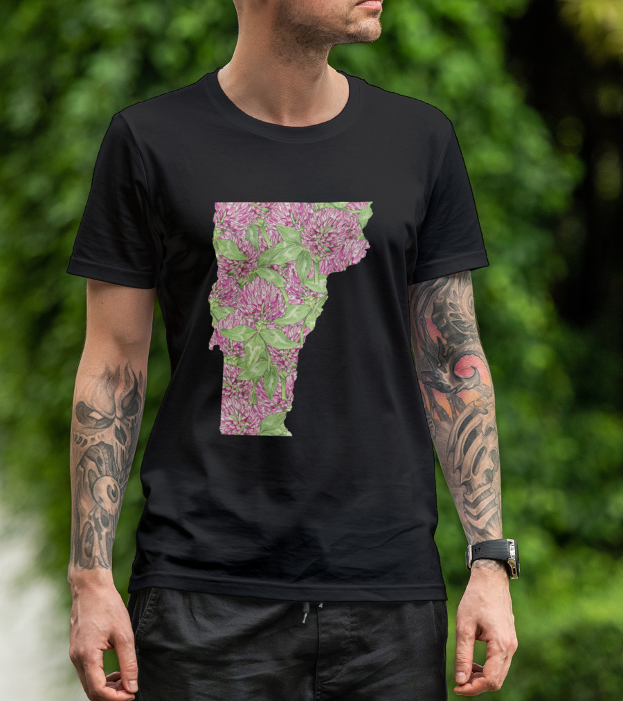 Vermont Red Clover Floral T-Shirt