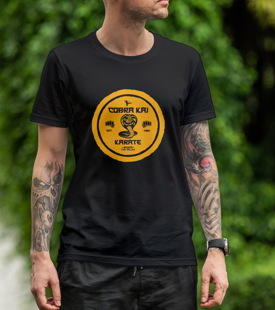 Cobra Kai Badass Dojo Karate Est. 1984 Respect The Valley T-Shirt