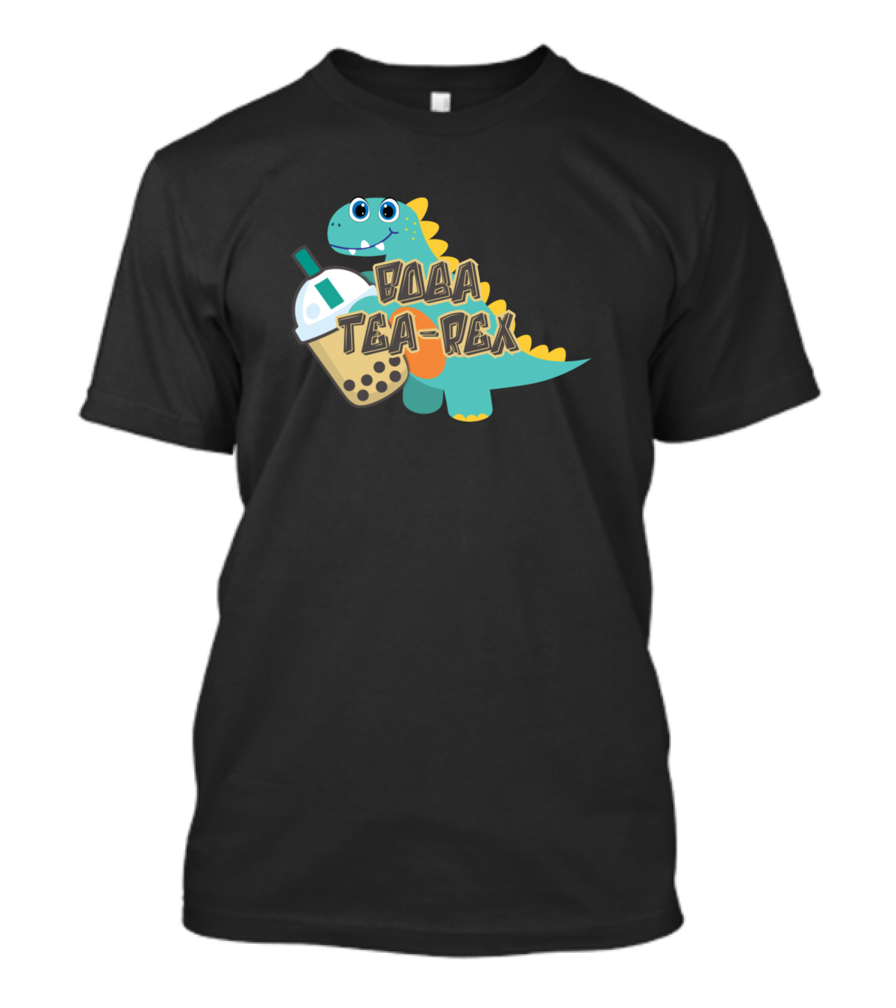 Boba Tea Rex Dinosaur With Bubble Drink T-Shirt