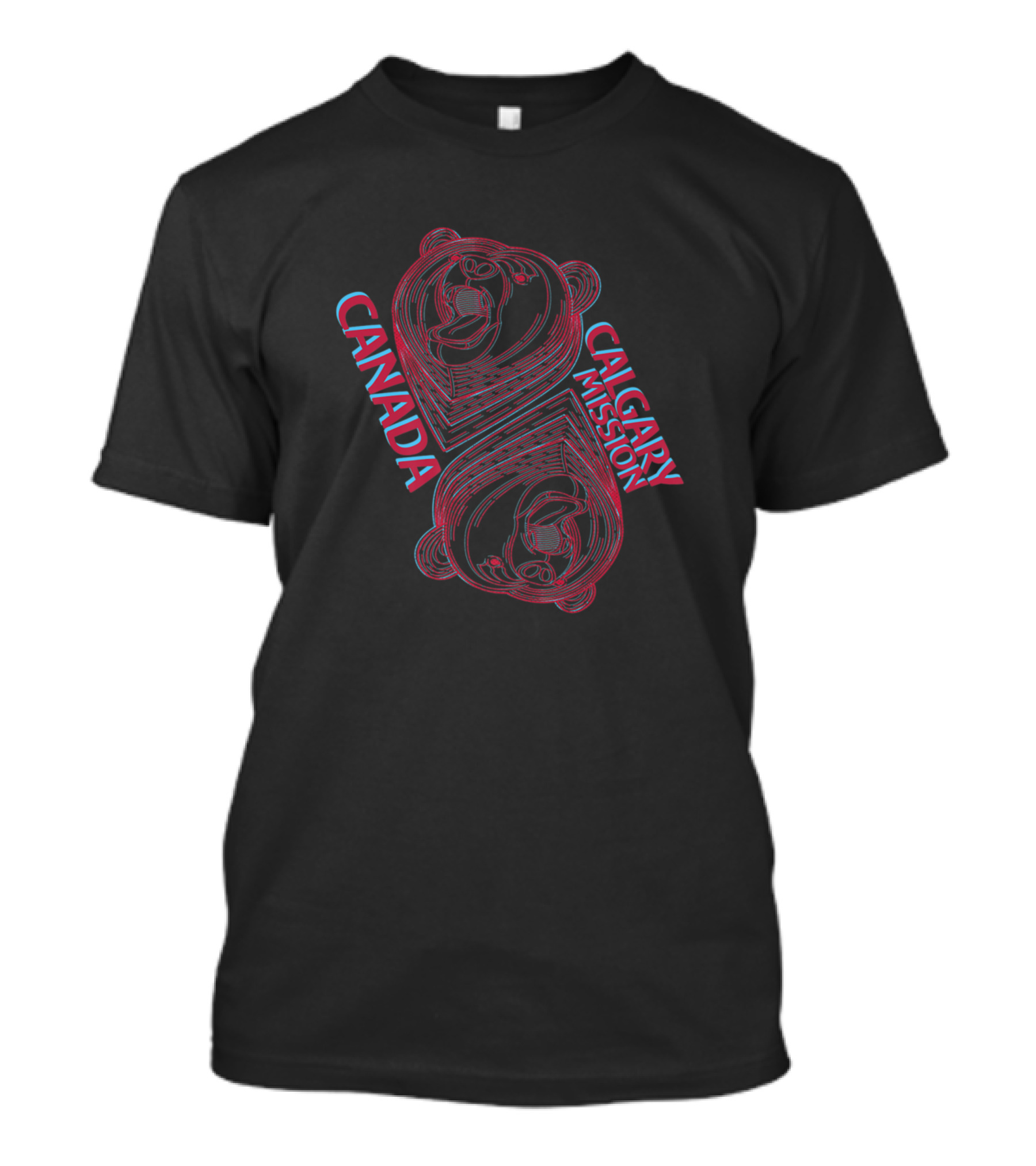 Canada Calgary Mission LDS Mormon Bear T-Shirt