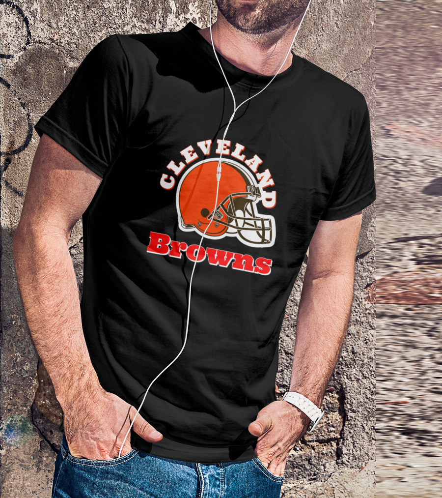Cleveland Browns Football Helmet Emblem T-Shirt