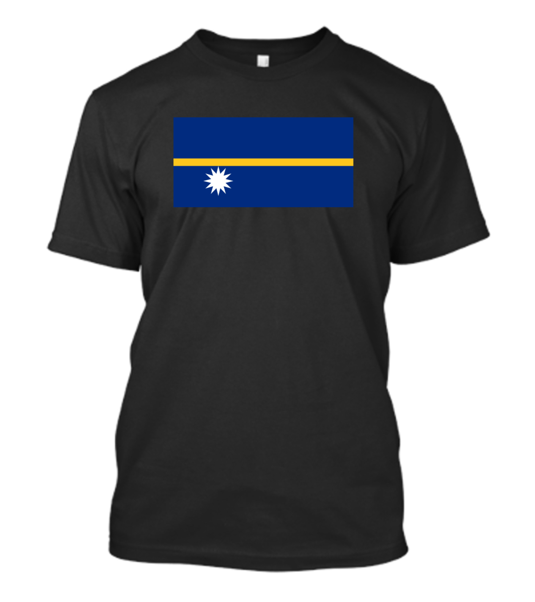 Flag Of Nauru Minimalist National T-Shirt