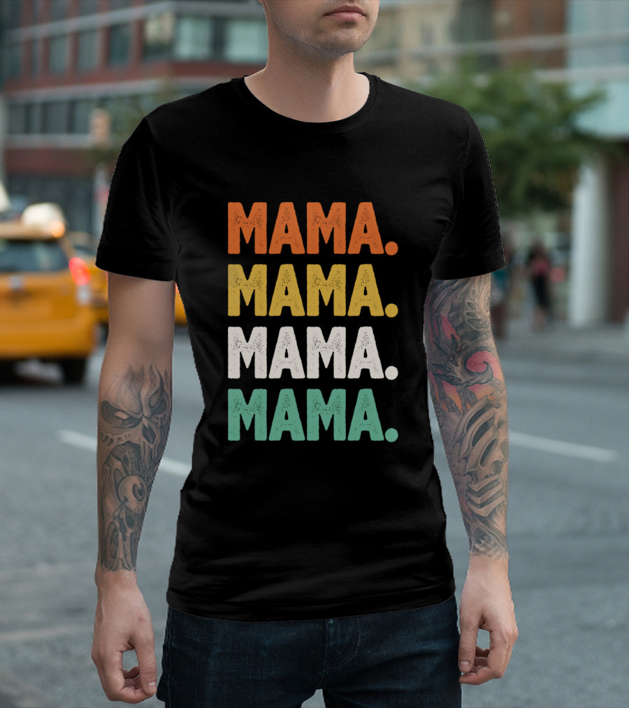 Mama Mama Mama Mama Retro T-Shirt