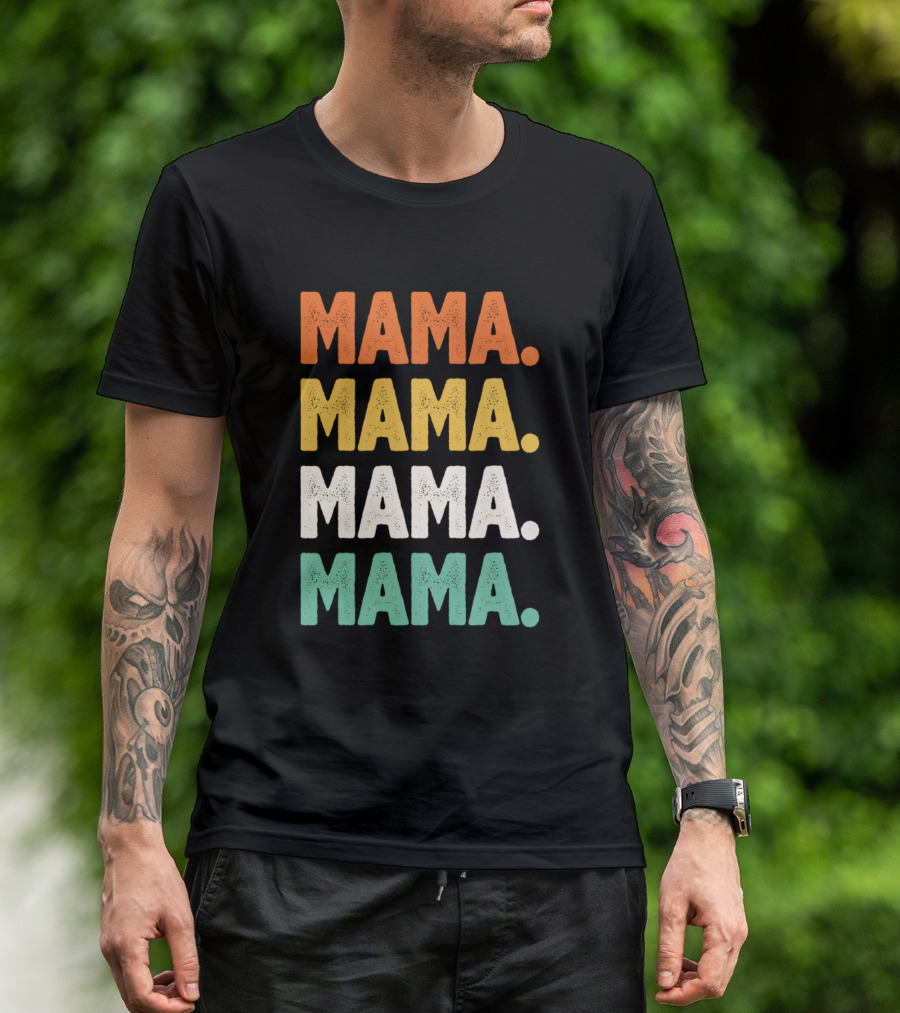 Mama Mama Mama Mama Retro T-Shirt