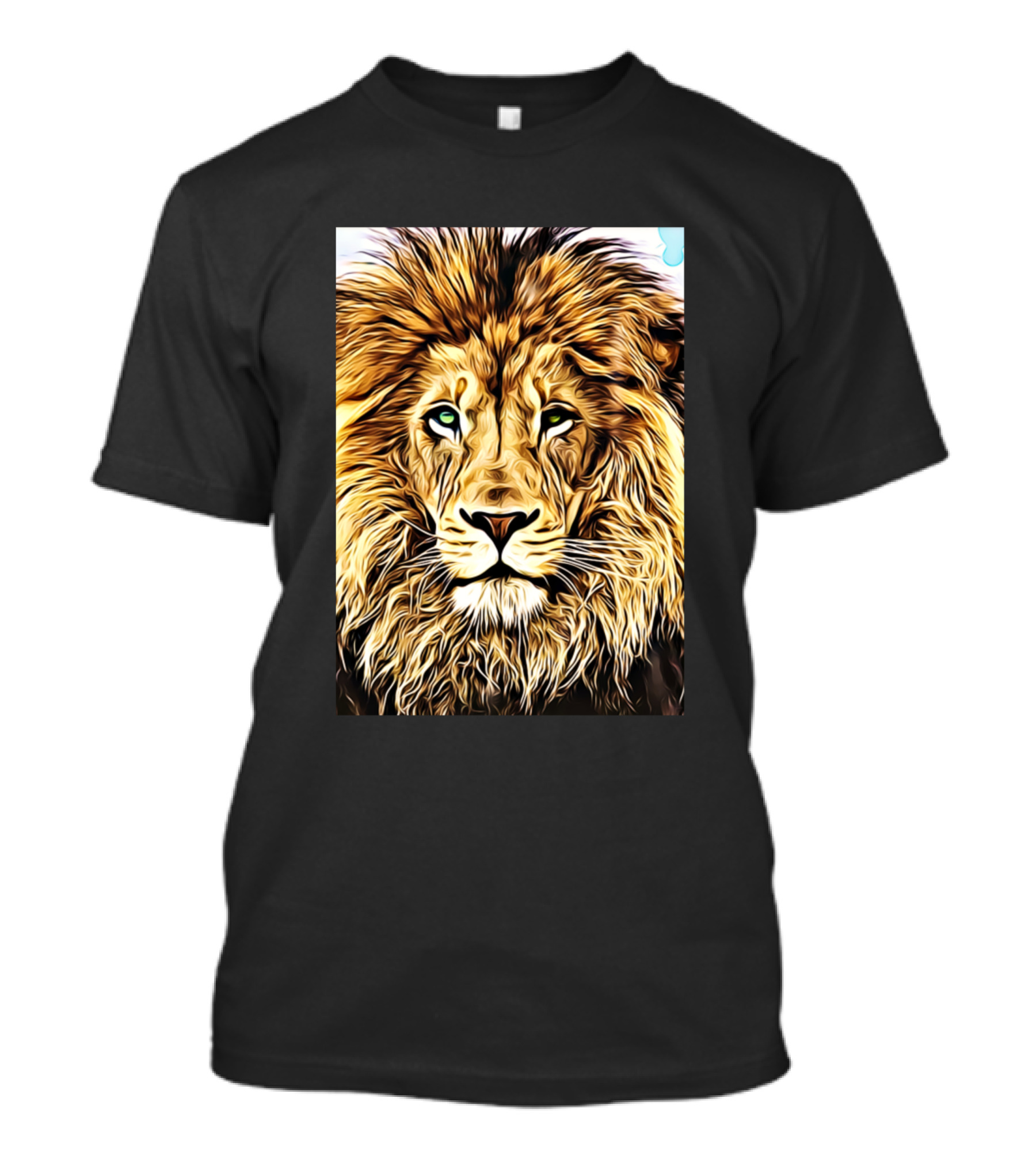 Lion Head Digital Roaring Majesty T-Shirt