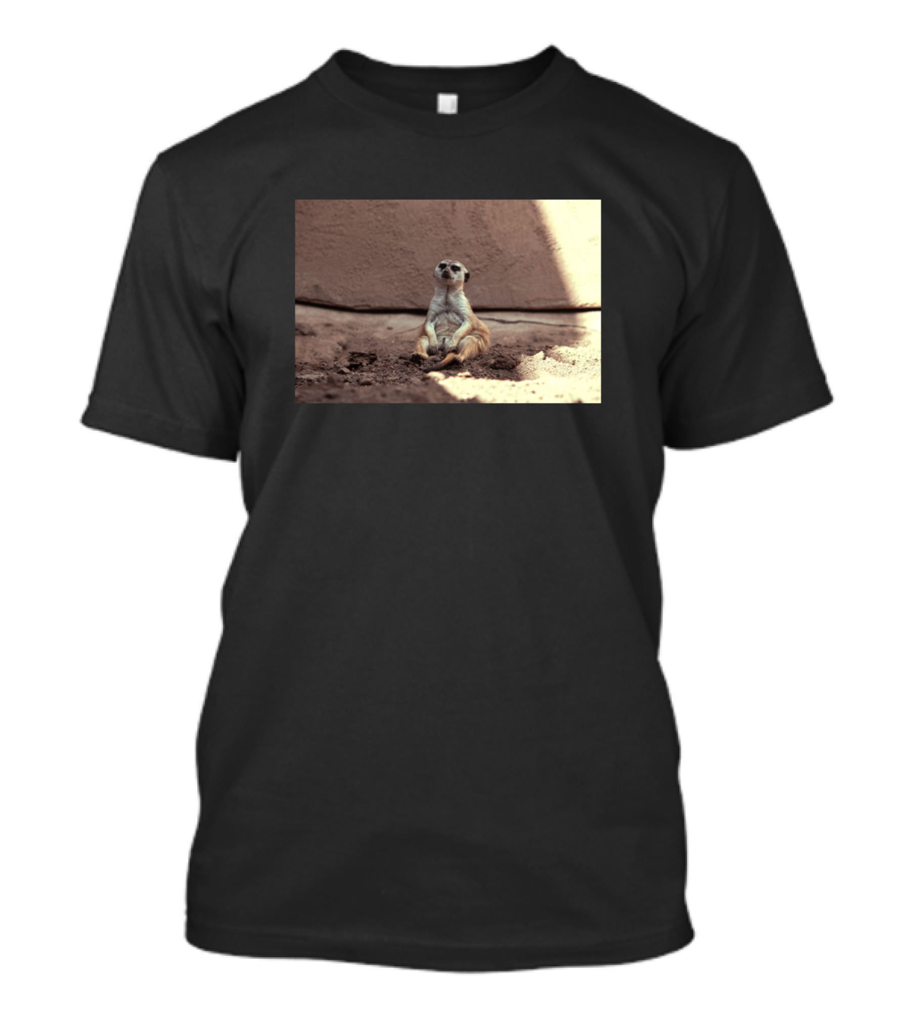 Mood Sitting Meerkat Relaxation Dirt Sunlight T-Shirt