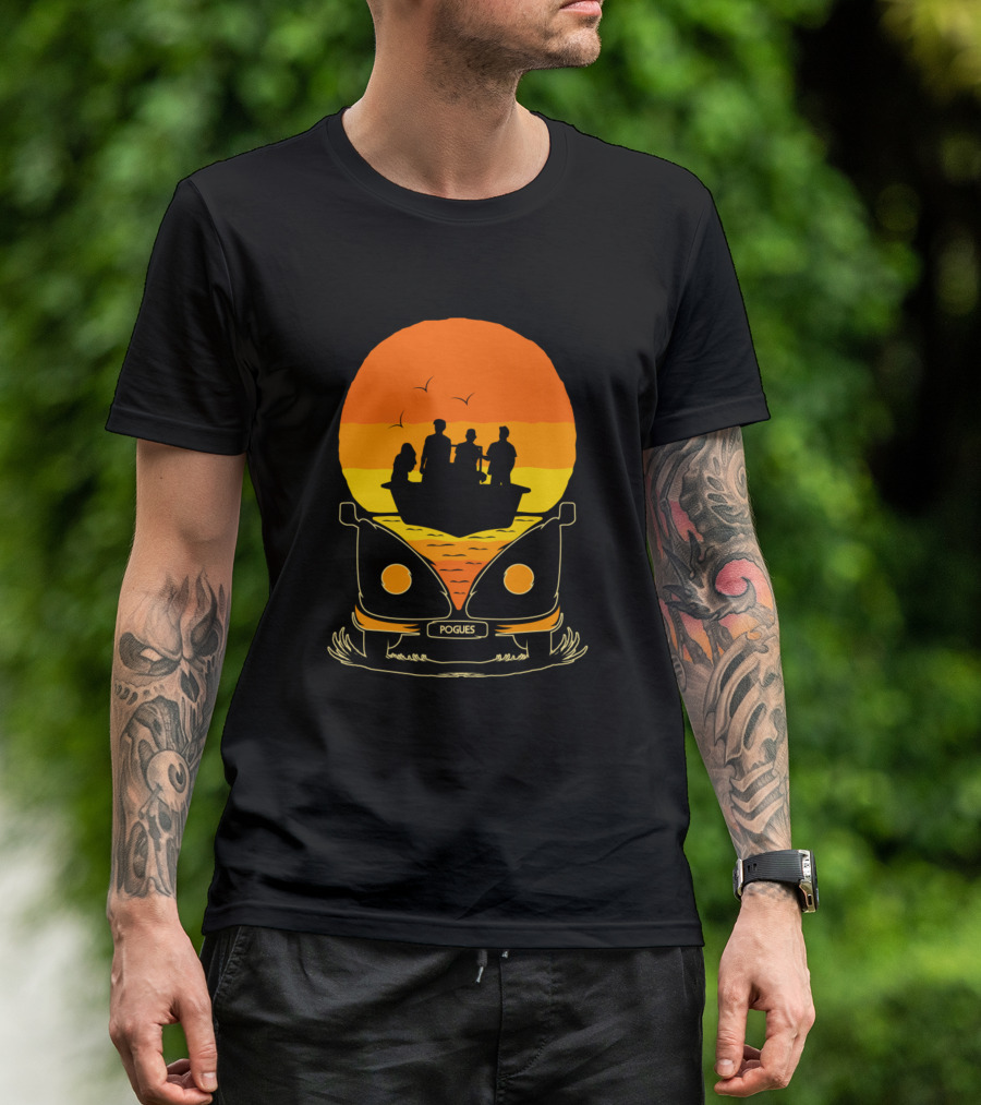 Pogue Life Second Version Pogues Sunset VW Bus T-Shirt