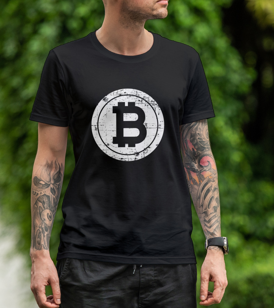 Retro Vintage Bitcoin Miner Cryptocurrency Symbol Bitcoin T-Shirt