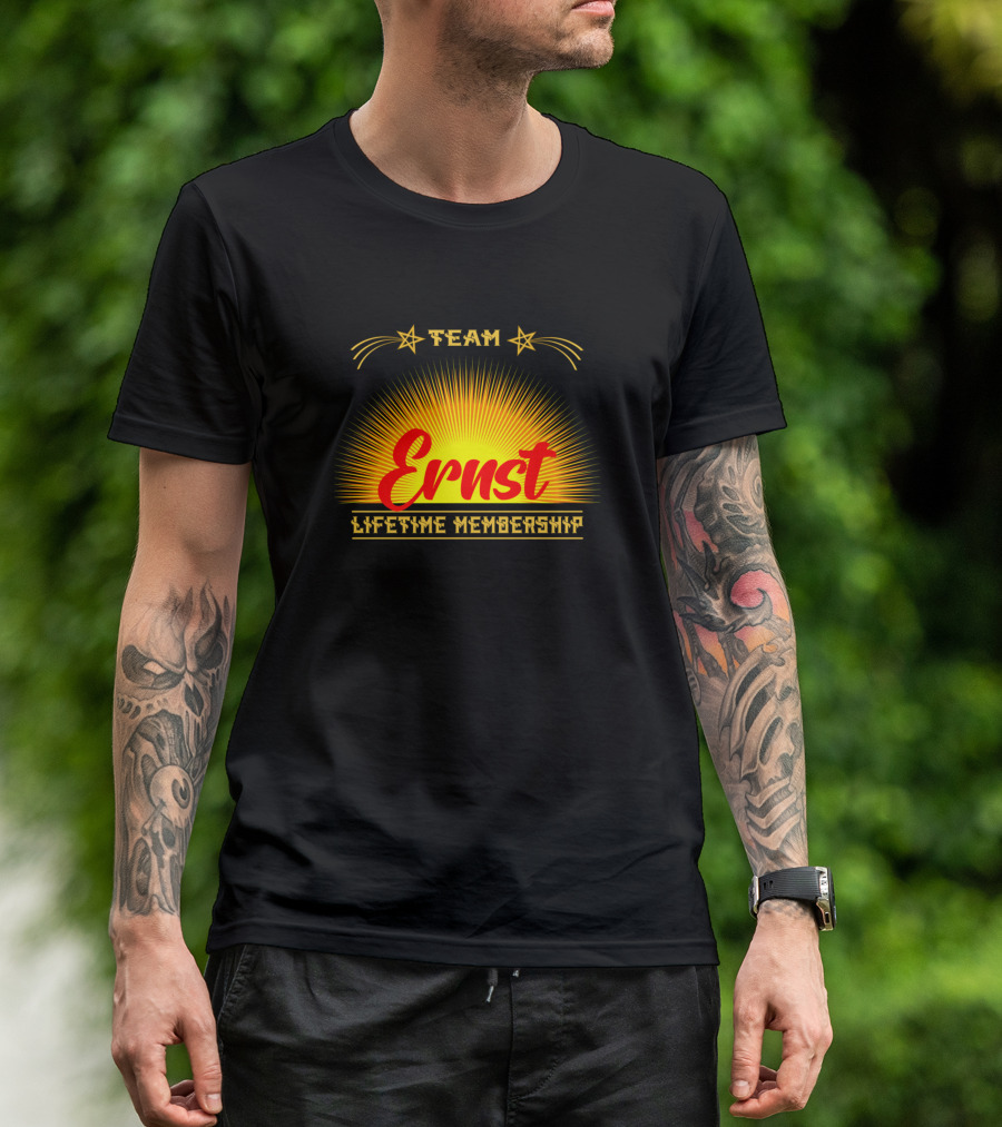Team Ernst Lifetime Membership Starburst T-Shirt