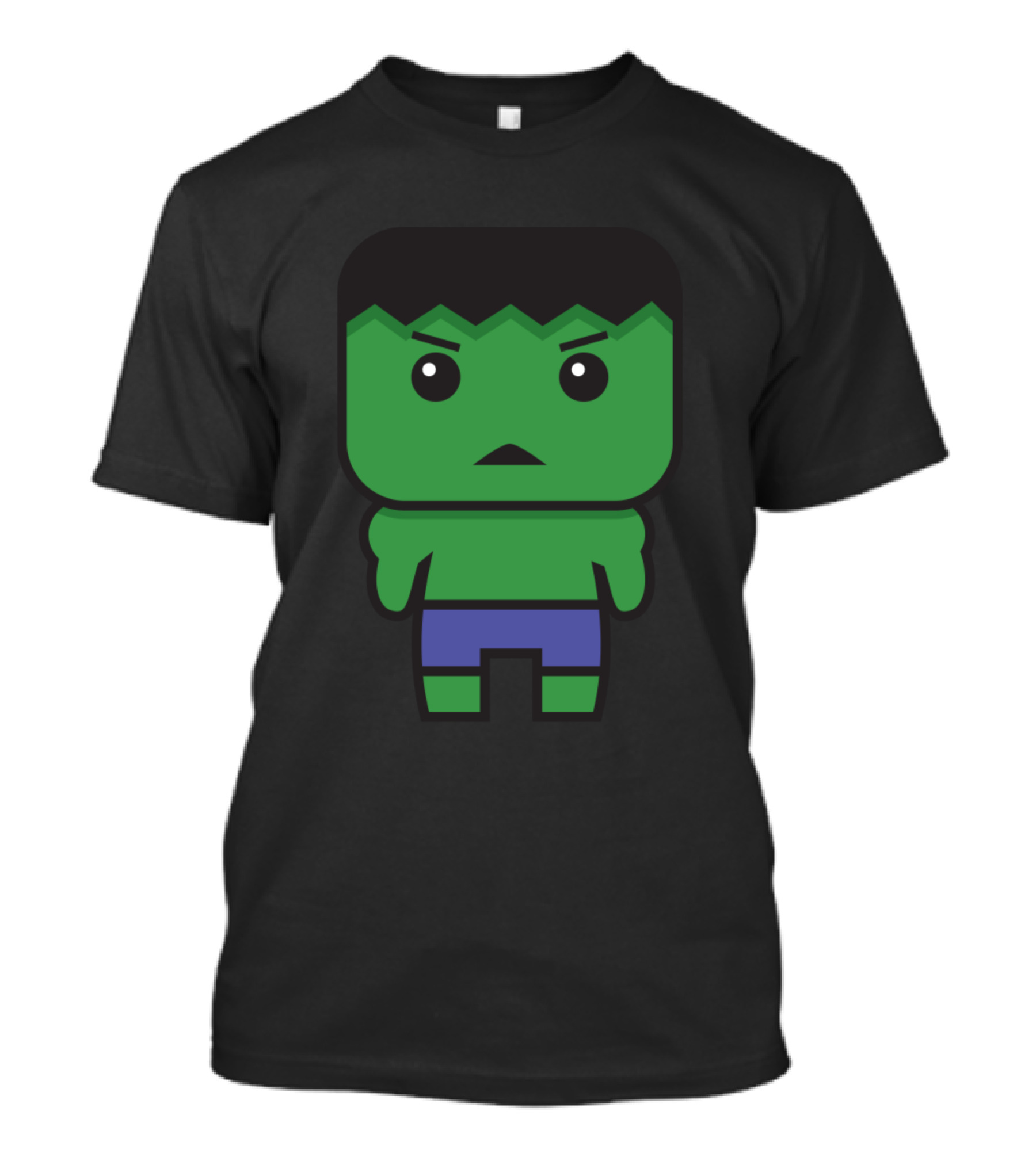 The Incredible Hulk Chibi Style Cartoon Character T-Shirt