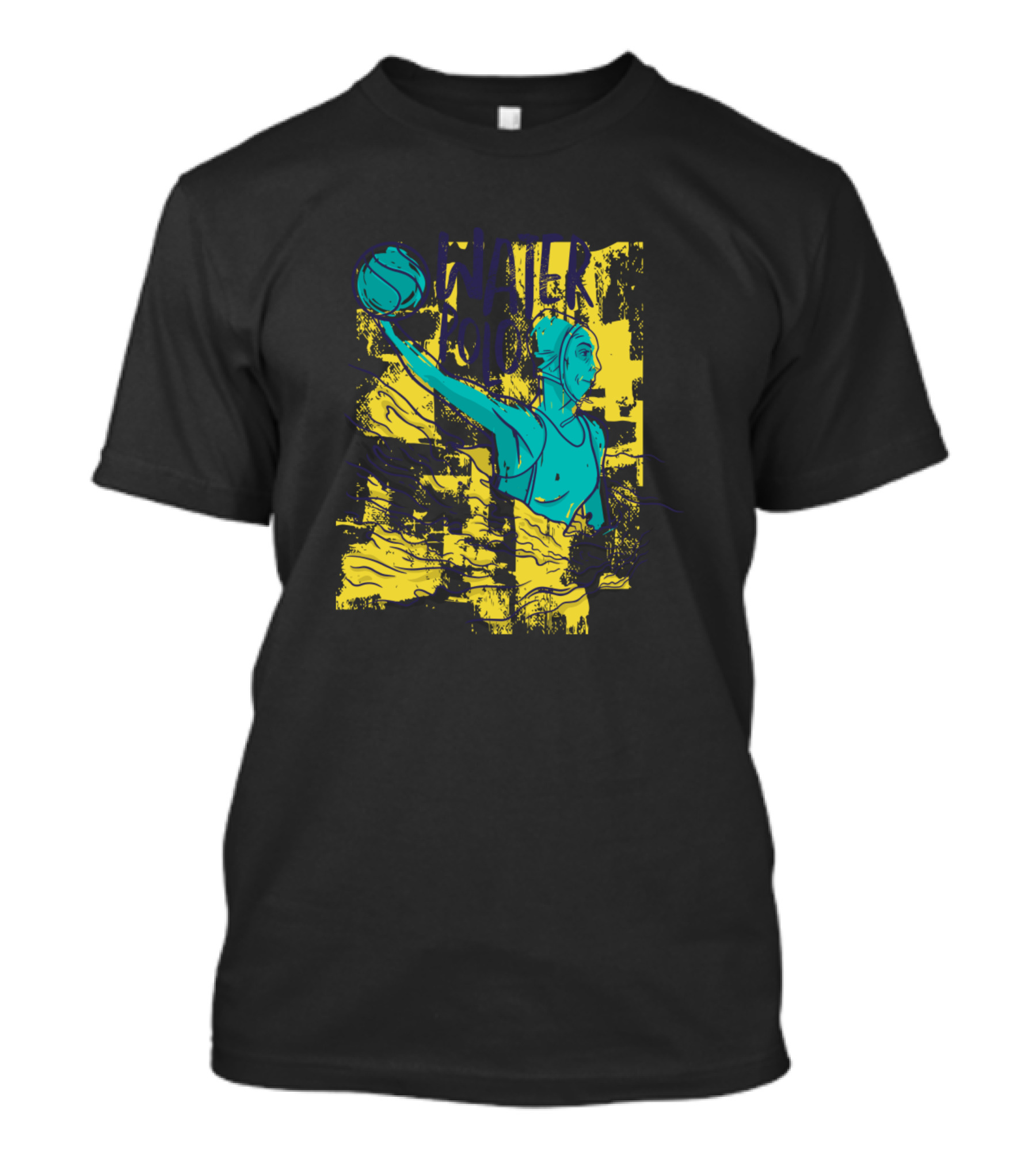 Water Polo Player In Action With Ball In Hand T-Shirt
