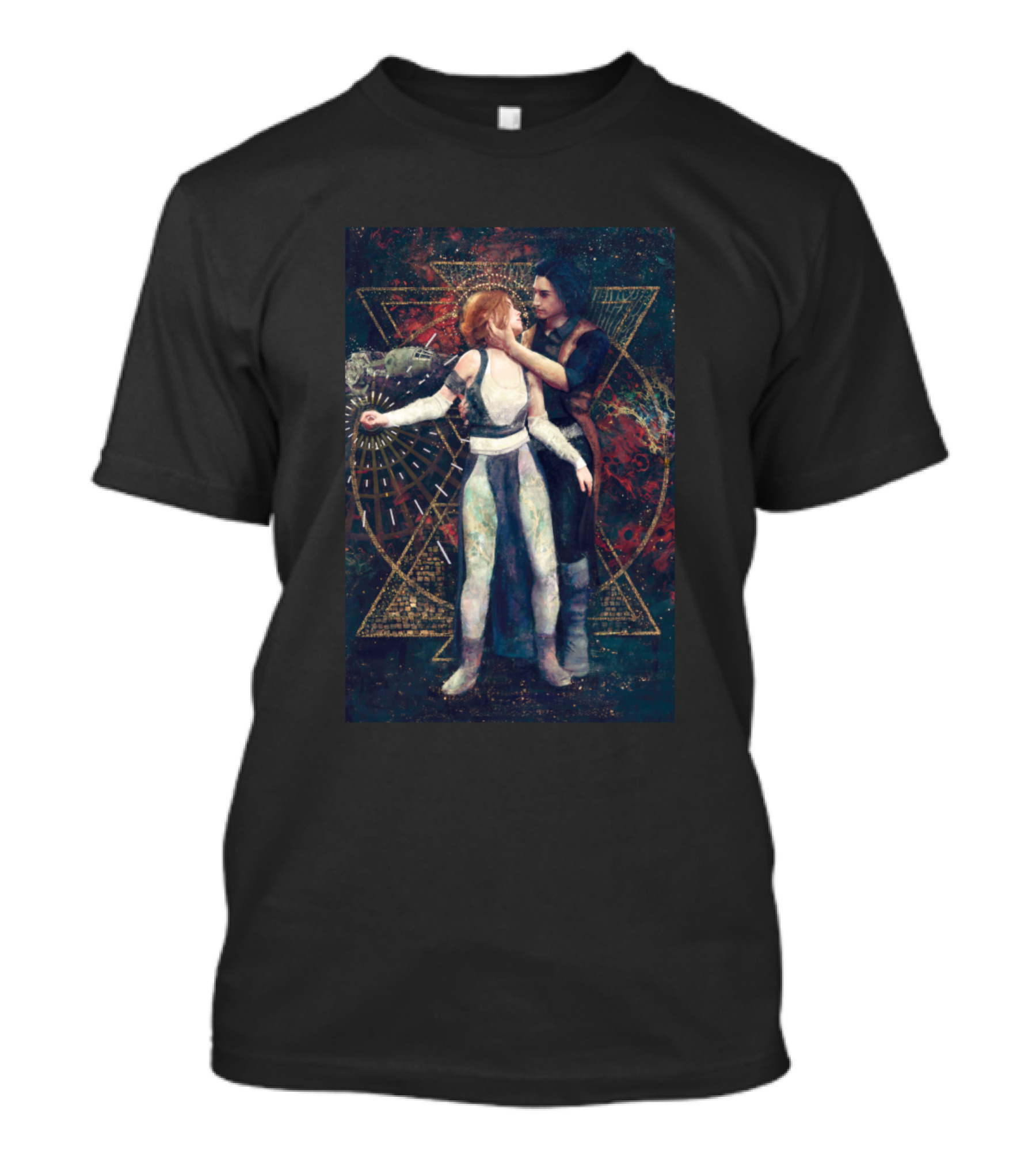Rey And Kylo Ren A Dyad In The Force T-Shirt