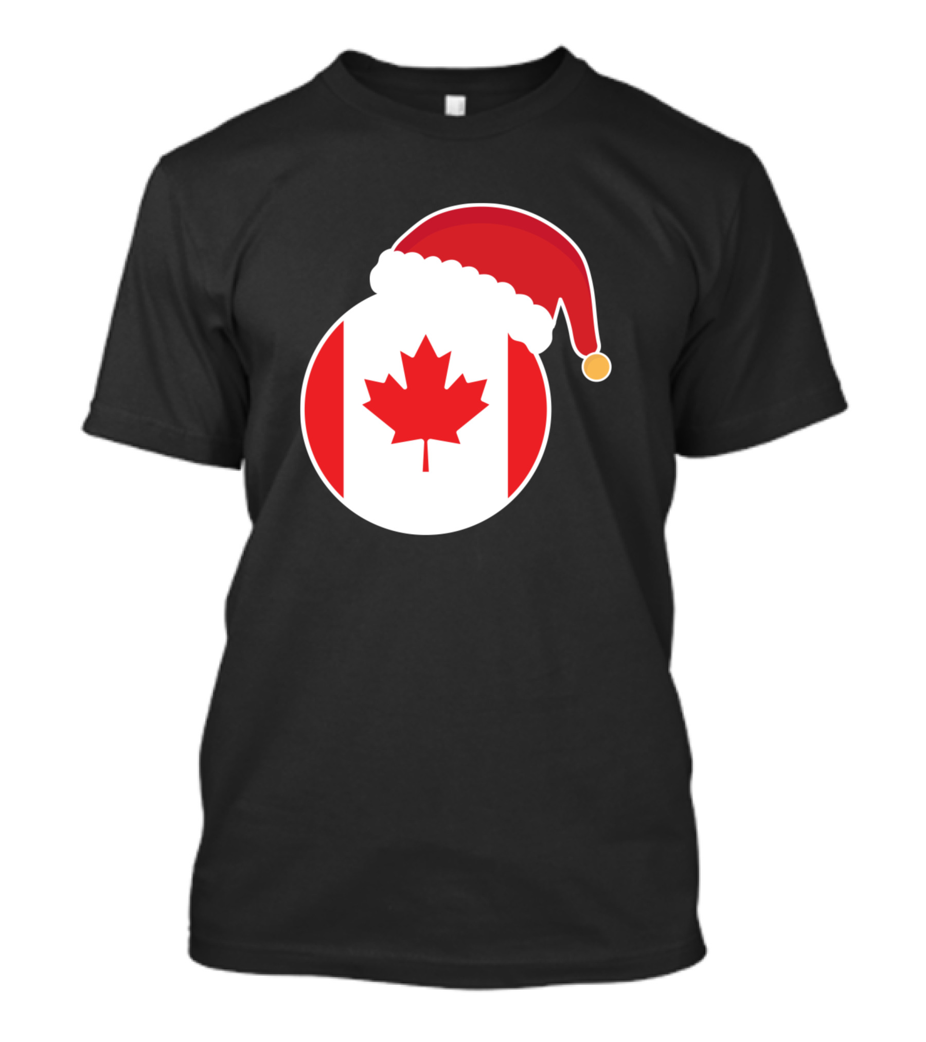 Canada Flag Christmas Santa Hat T-Shirt