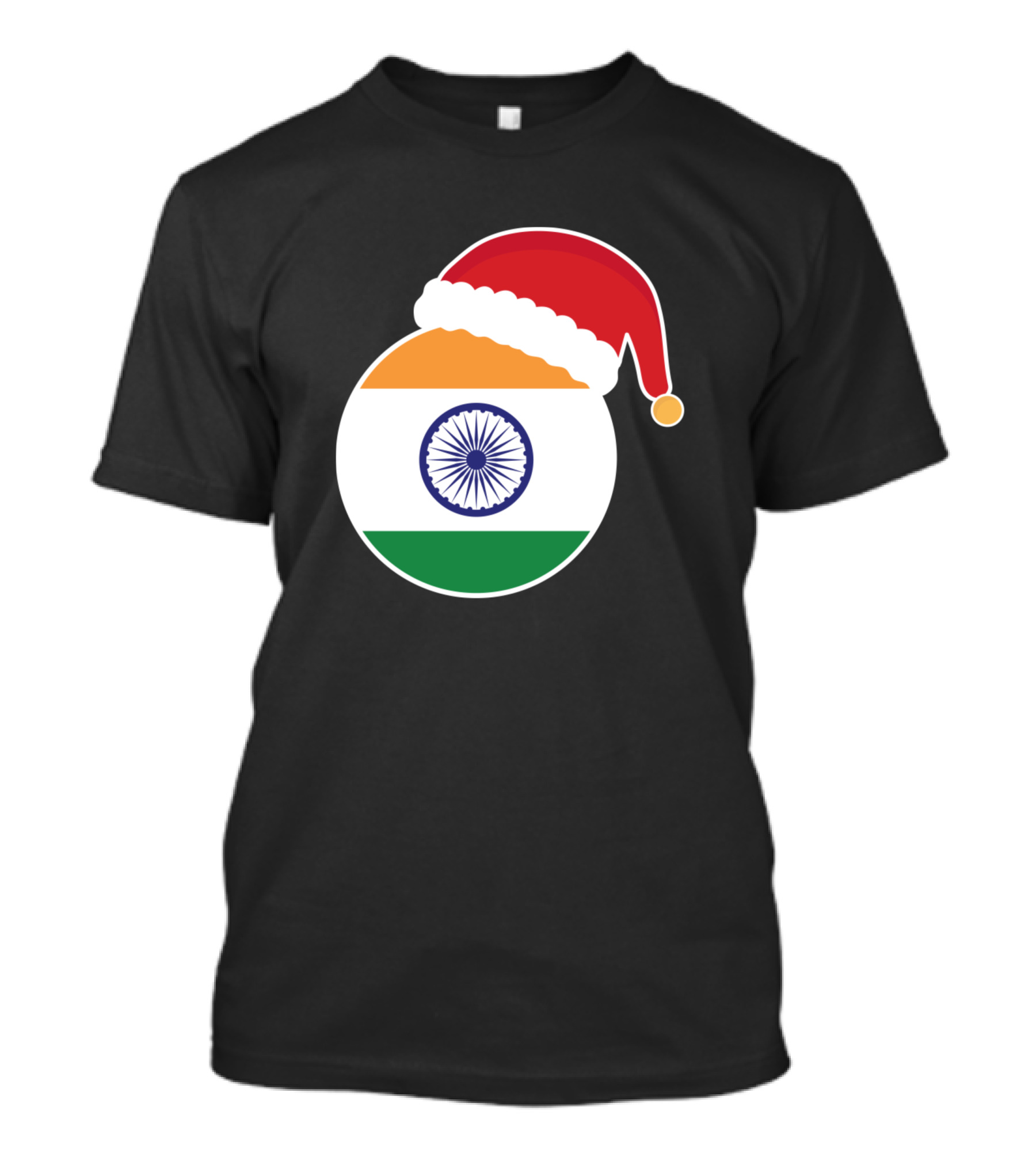 Christmas India Flag Santa Claus T-Shirt