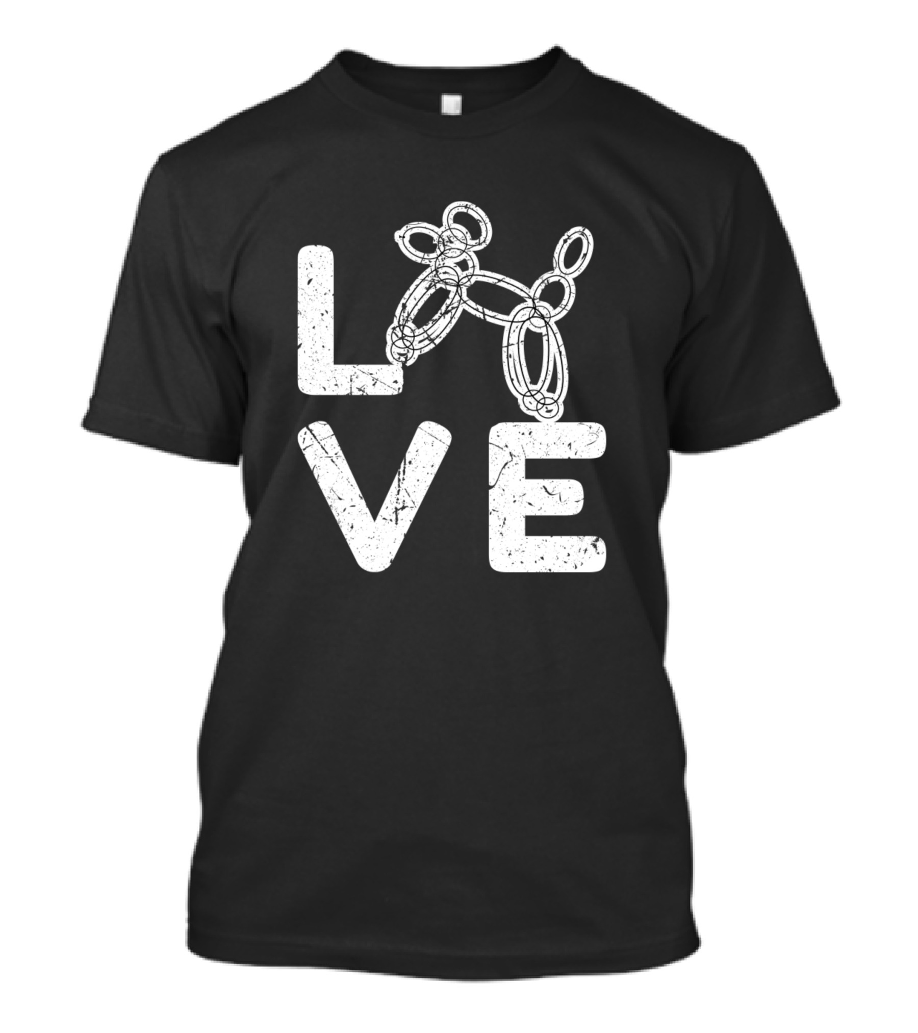 Love Hund Ballon Tier Clowns Hundeliebe T-Shirt