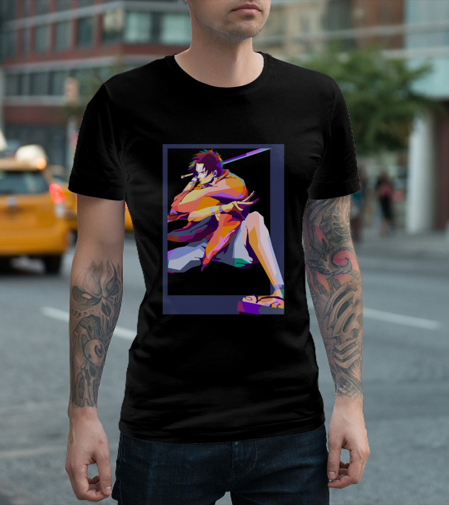 Samurai Vibrant Pop Art Style En Samurai T-Shirt