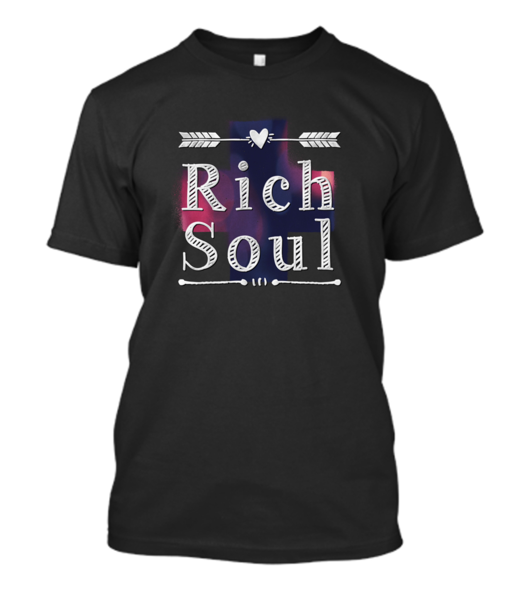 Rich Soul Heart Arrow Charm T-Shirt