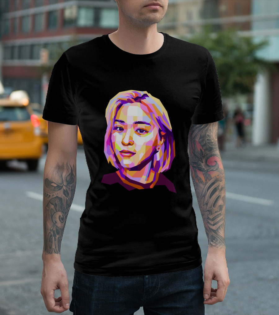 Ryujin Pop Art Portrait Block Colors T-Shirt