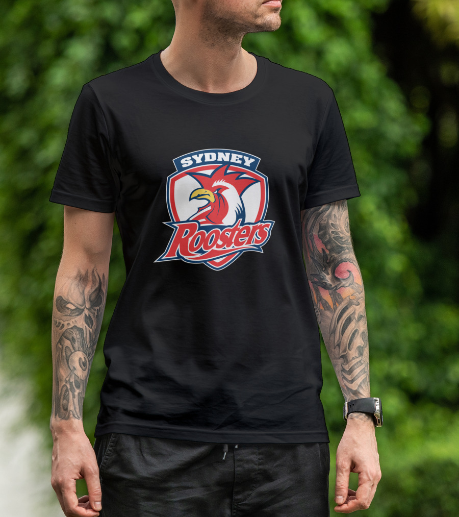 Sydney Roosters Logo NRL Rugby Team Crest T-Shirt