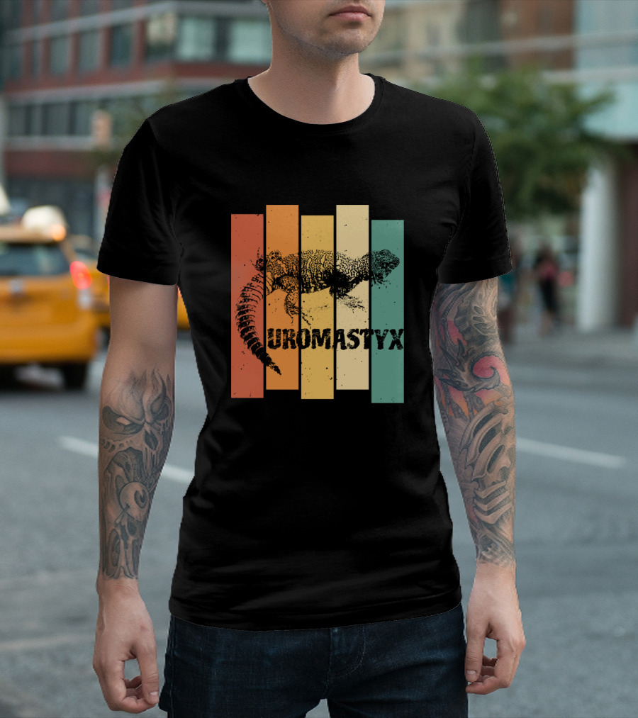 Uromastyx Reptile Spiny Tailed Lizard Vintage Colors T-Shirt