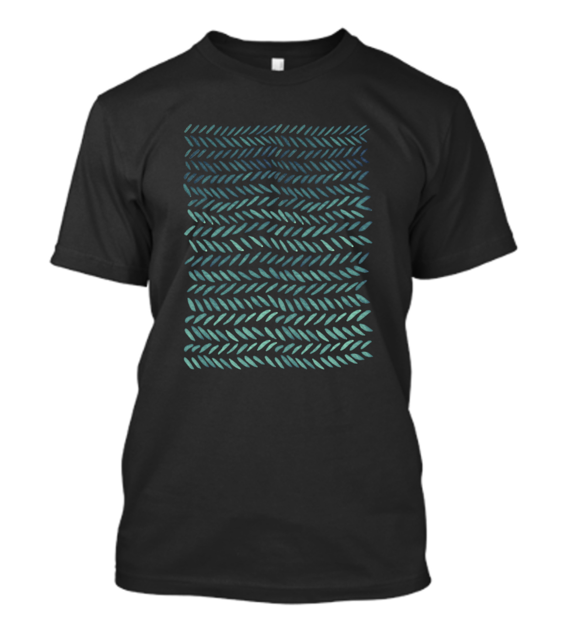 Watercolor Sage Knitting Stitches T-Shirt