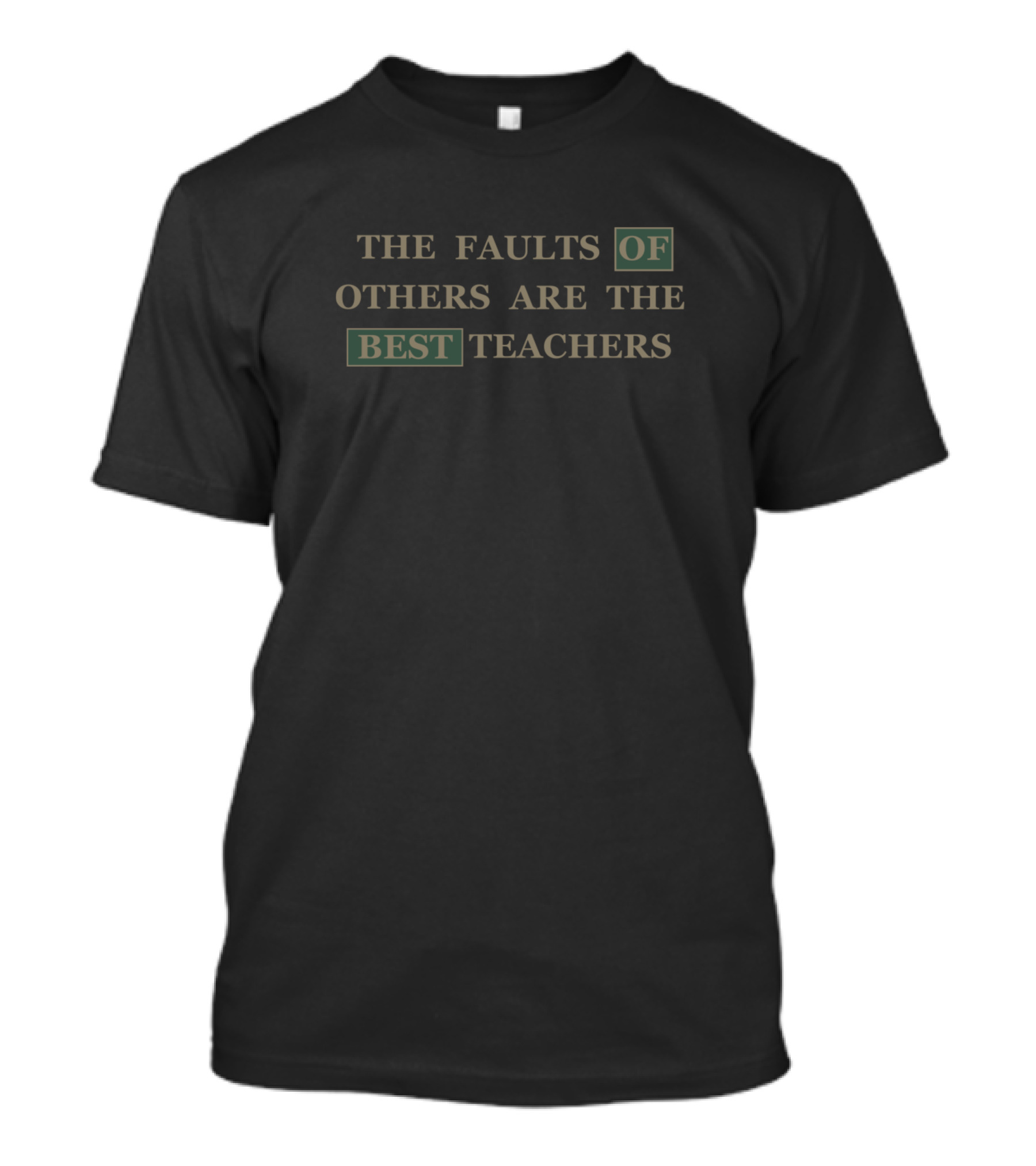 The Faults Of Others Are The Best Teachers Wise Saying T-Shirt