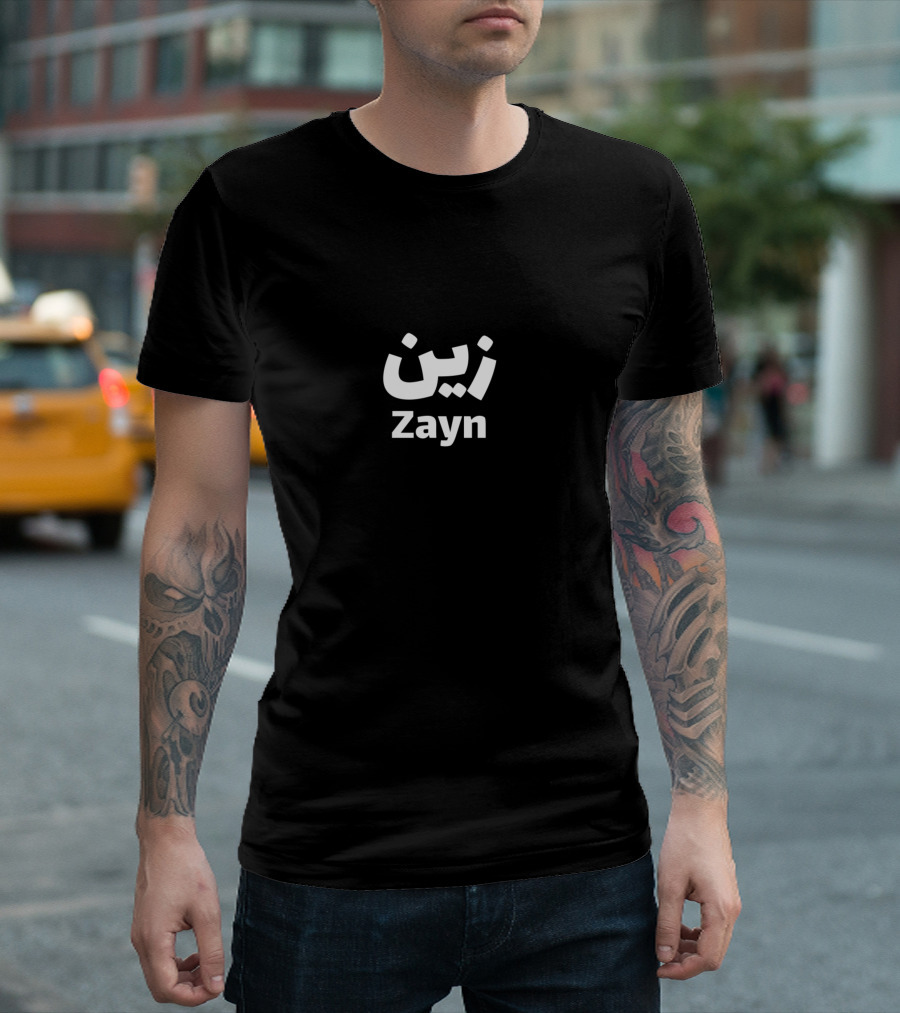 Zayn Arabic Script Black Splatter T-Shirt