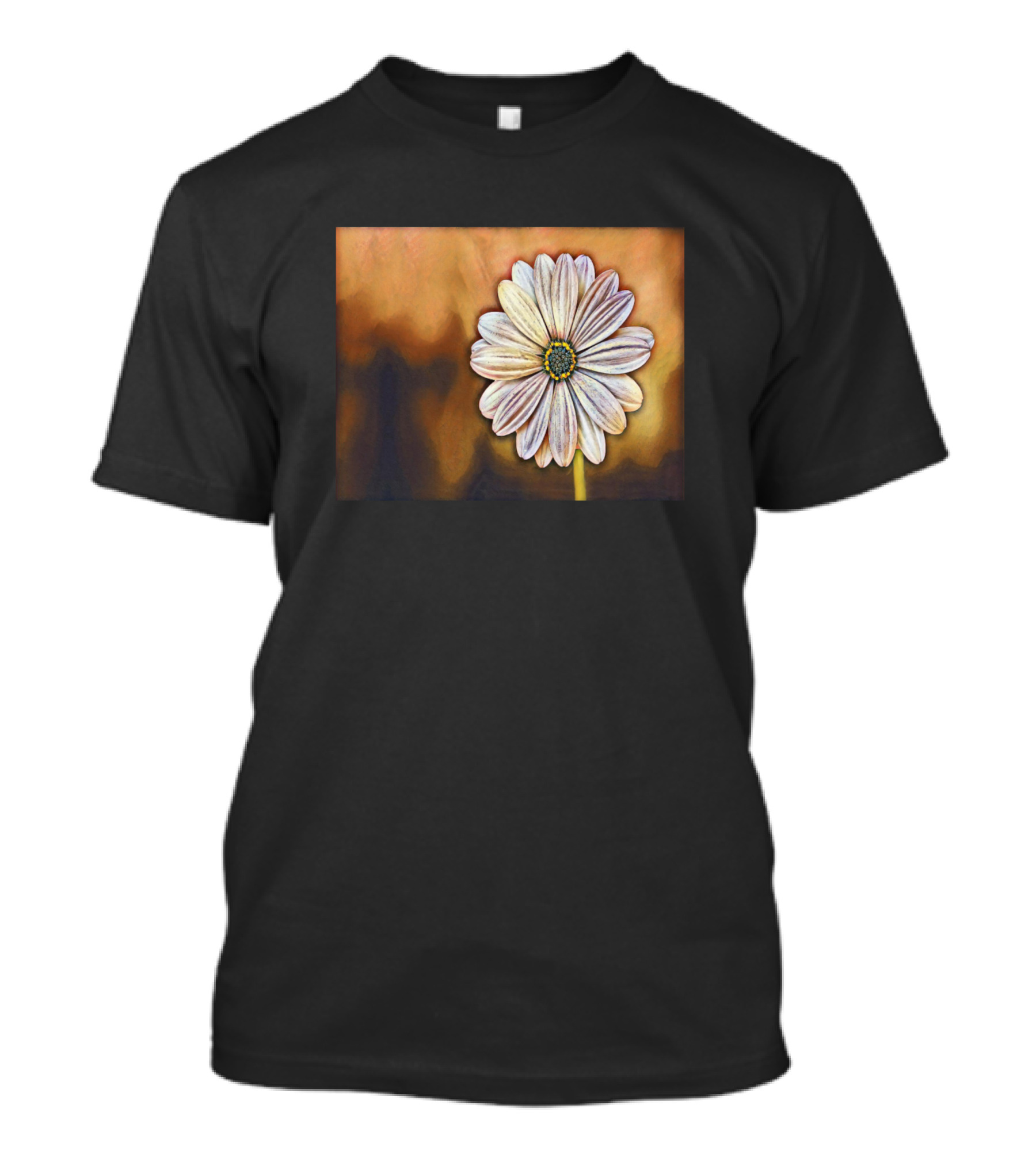 African Daisy Digital Botanical Flower T-Shirt