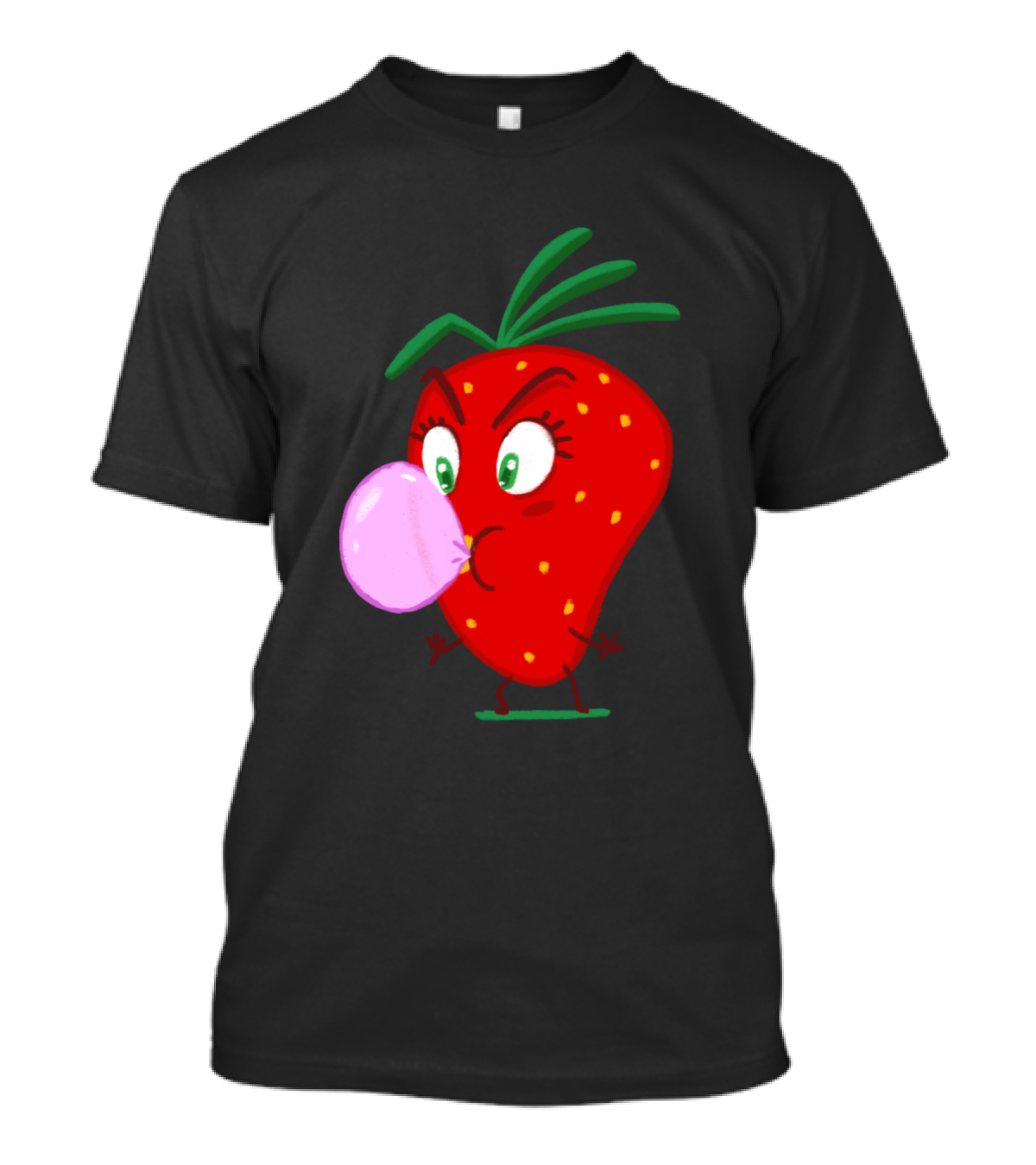 Blow Me Strawberry Bubblegum Cartoon T-Shirt