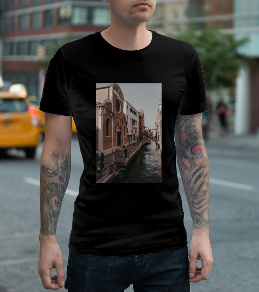 Buildings In Venice Canal And Architectural Photography Venice Canal Architecture T-Shirt