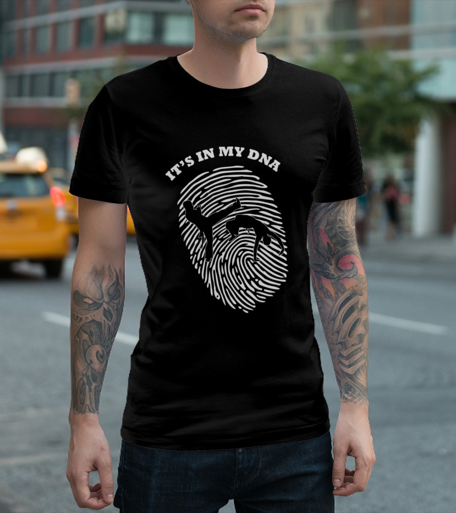 It's In My DNA Capoeira Dance Fighter Fingerprint T-Shirt